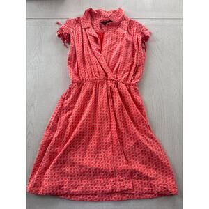 Anthropologie Maeve Carlotta Ruched Shirt Dress Corpcore Corporate Girly